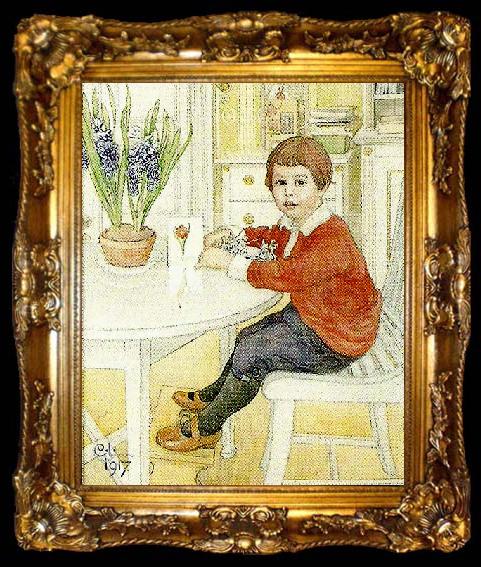 framed  Carl Larsson portratt av lars erik, ta009-2